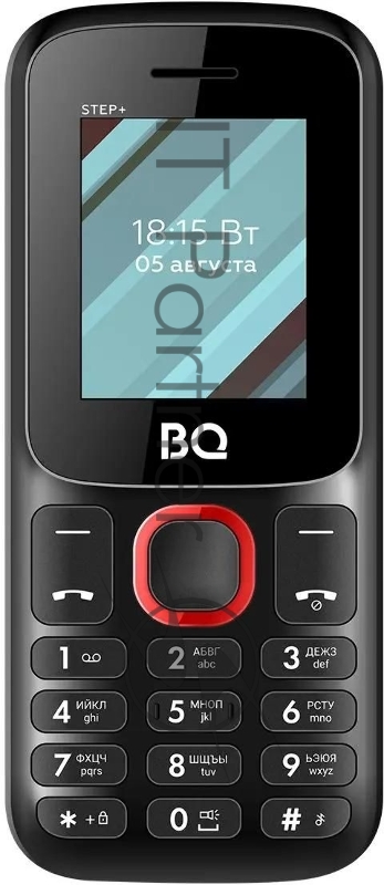 Мобильный телефон BQ 1848 Step+ черный/красный