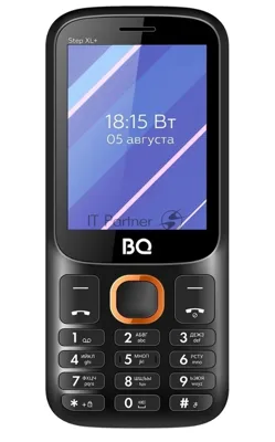 Мобильный телефон BQ 2820 Step XL+ черный/оранжевый