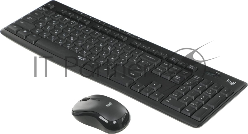 Комплект клавиатура+мышь Logitech MK295 беспроводной, USB, чёрный