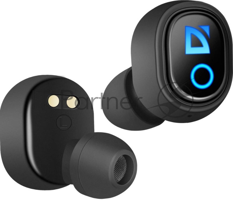 Наушники TWS Defender Twins 639 черный, внутриканальные, Bluetooth, до 4 ч
