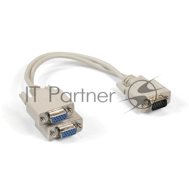 Кабель-разветвитель ExeGate EX284939RUS ExeGate EX-CC-VGA-15M2x15F-0.3 (монитор - 2xSVGA card, 15M/2x15F, 0,3м)