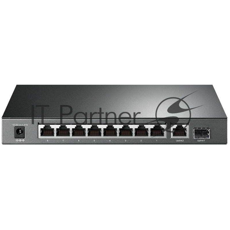 Коммутатор TP-Link TL-SG1210P, 8×1 Гбит/с PoE+ + 1×1 Гбит/с Uplink + 1×1 Гбит/с SFP, неуправляемый