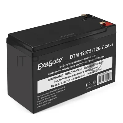 Батарея для ИБП ExeGate EX285952RUS DTM 12072 (12V 7,2Ah, клеммы F1)