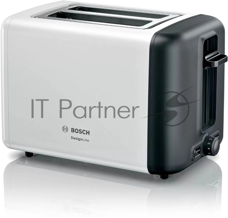 Тостер Bosch TAT3P421 белый, 970 Вт, 2 слота