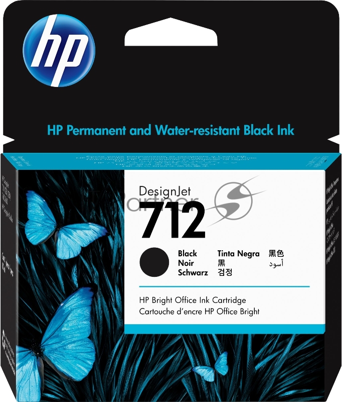 Картридж струйный HP 712 3ED71A черный (80мл) для HP DJ Т230/630
