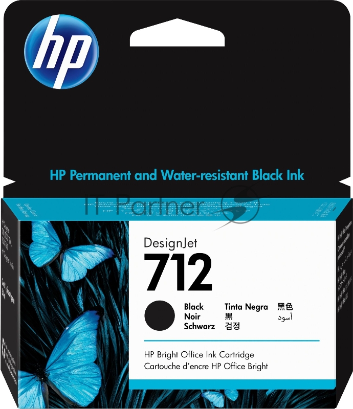 Картридж струйный HP 712 3ED70A черный (38мл) для HP DJ Т230/630