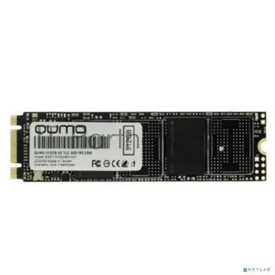 Накопитель SSD QUMO Novation, 512Gb, SATA III, R/W 560/540