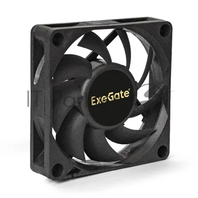 Вентилятор для корпуса ExeGate EX07015H3PM черный, 70 мм, 3000 об/мин, 26 дБ, 3 pin