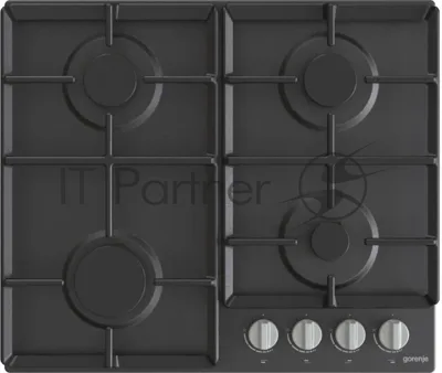 Газовая варочная поверхность Gorenje G641EXB, 4 конфорки, эмалированная сталь, 7650 Вт