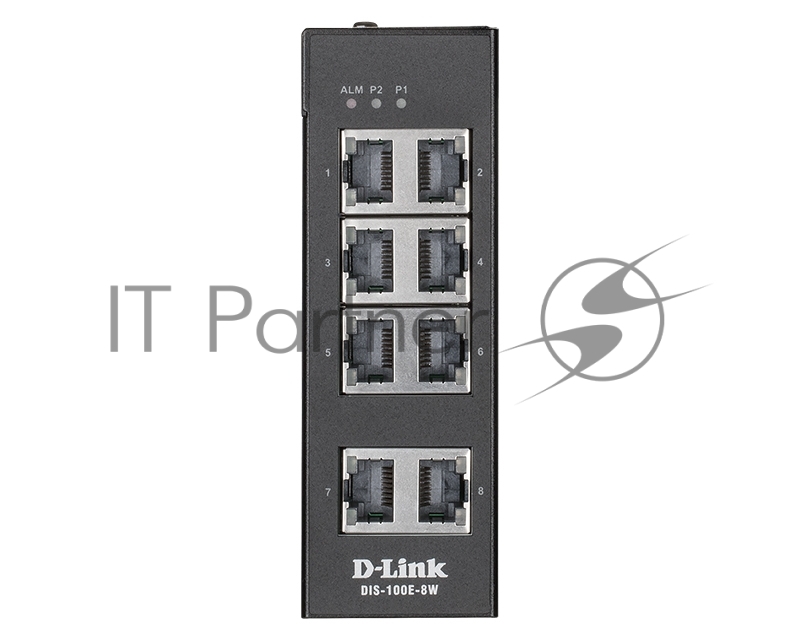 Коммутатор D-Link DIS-100E-8W/A1A, 8×100 Мбит/с, неуправляемый