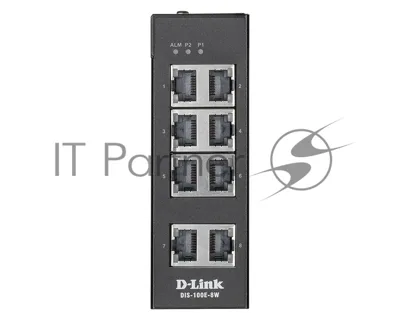 Коммутатор D-Link DIS-100E-8W/A1A, 8×100 Мбит/с, неуправляемый