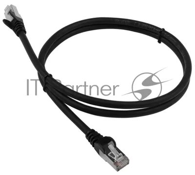 Патч-корд LANMASTER LSZH FTP cat.6, 1.0 м, черный