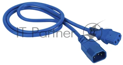 Шнур питания Lanmaster C13-C14, 3х0.75, 220В, 10А, синий, 3 метра