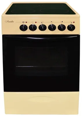 Плита электрическая Лысьва EF4002MK00 кремовый стеклокерамика (без крышки)