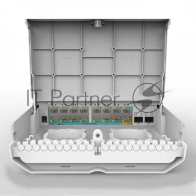 Коммутатор MikroTik CRS318-16P-2S+OUT (NetPower 16P), 16×1 Гбит/с PoE + 2×10 Гбит/с SFP+, управляемый