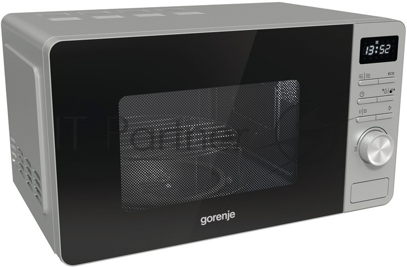 Микроволновая печь Gorenje GRILL MO23A4X нержавеющая сталь, 23 л, 800 Вт, переключатели - кнопки, поворотный механизм