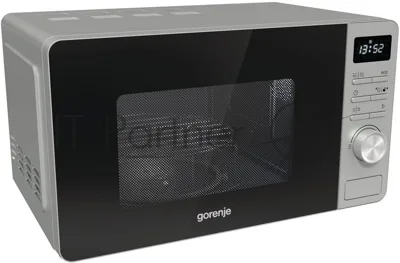 Микроволновая печь Gorenje GRILL MO23A4X нержавеющая сталь, 23 л, 800 Вт, переключатели - кнопки, поворотный механизм