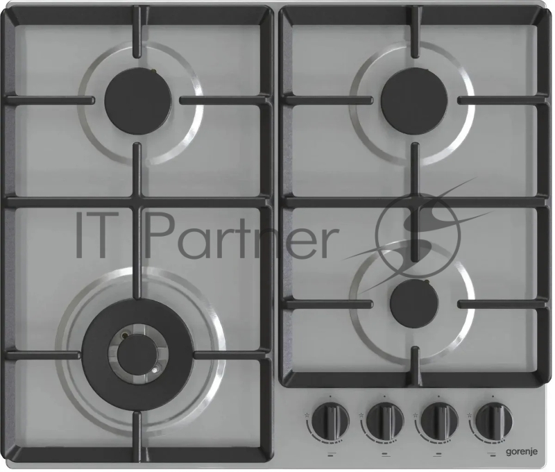 Газовая варочная поверхность Gorenje GW641EBX, 4 конфорки, нержавеющая сталь, 8150 Вт