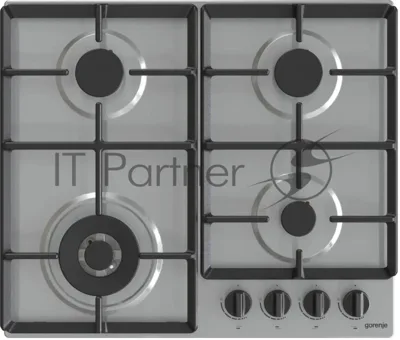 Газовая варочная поверхность Gorenje GW641EBX, 4 конфорки, нержавеющая сталь, 8150 Вт