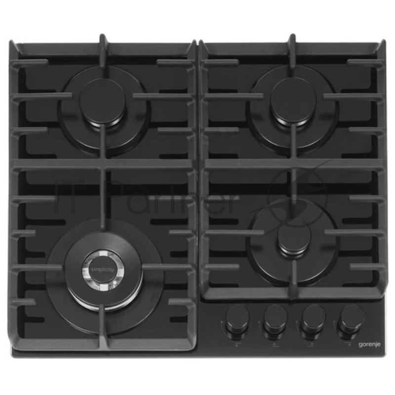 Газовая варочная поверхность Gorenje GTW642SYB, 4 конфорки, закаленное стекло, 8150 Вт