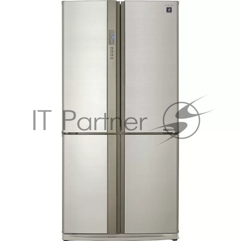 Холодильник Sharp SJ-EX93PBE бежевый трехкамерный 345/211л морозилка снизу, No Frost, Side by Side