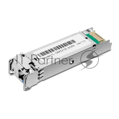 Модуль TP-Link SFP 1000Base-BX WDM Bi-Directional SFP module, TX: 1310 nm and RX: 1550 nm, 1 LC Simplex port, up to 2 km transmission distance in 9/125 μm SMF (Single-Mode Fiber), Supports Digital Diagnostic Monitoring (DDM).
