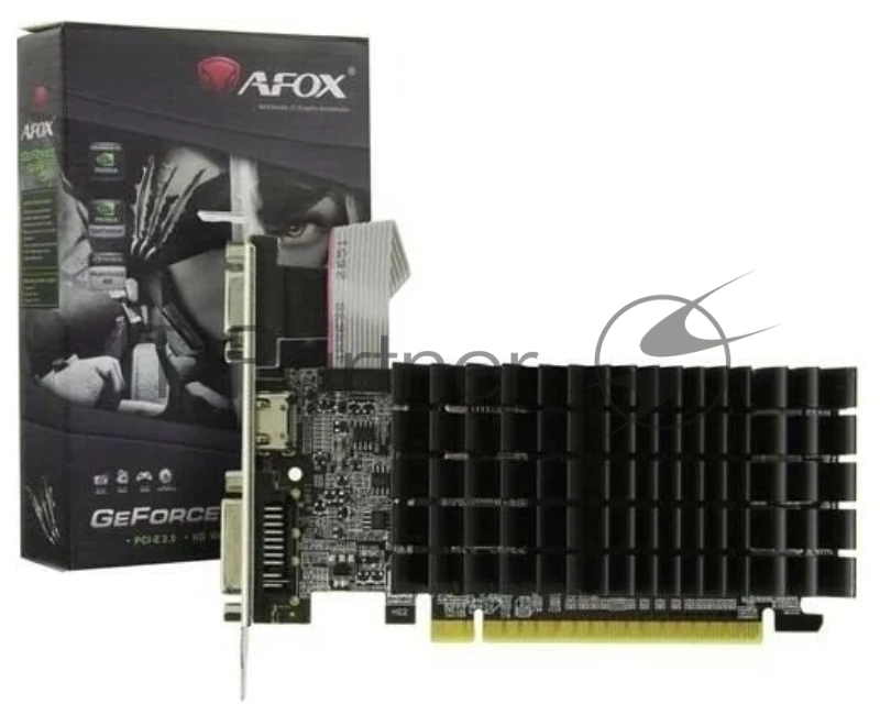 Видеокарта AFOX GeForce GT 210, 1 GB DDR3, 64 bit, HDMI, DVI, VGA, GPU 520 MHz