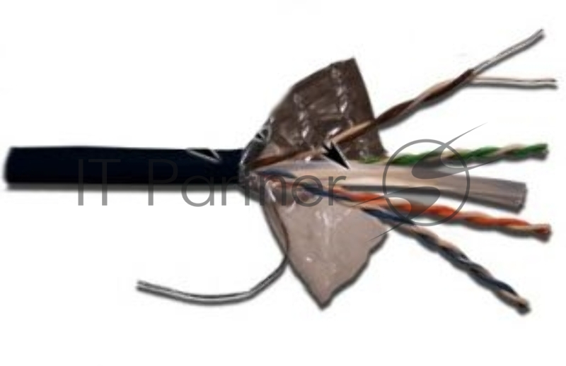 Кабель LANMASTER UTP, 4 пары, кат. 6, с перегородкой, 550Mhz, PE, внешний, с водоблок. слоем, 305 м
