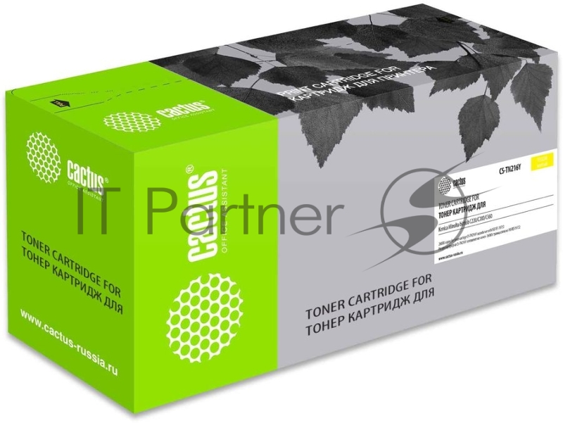 Картридж лазерный Cactus CS-TN216Y желтый (26000 стр.) для Konica Minolta bizhub C220/C280/C360