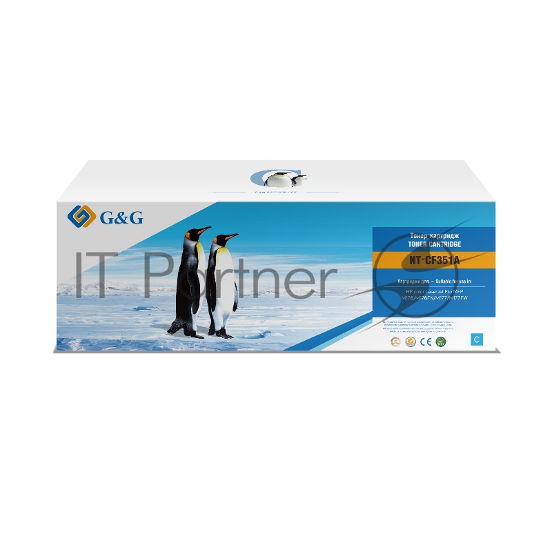 Картридж лазерный G&G NT-CF351A голубой (1000 стр.) для HP CLJ Pro MFP M176/M176FN/M177/M177FW