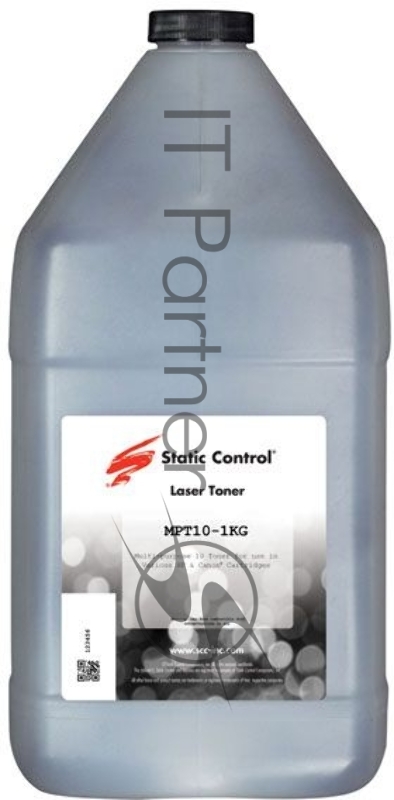 Тонер Static Control MPT10-1KG черный флакон 1000гр. для принтера НР LJ P1007/P1008/P1009/P1006/P1002/P1005/P1000/P1003/P1004/P1505