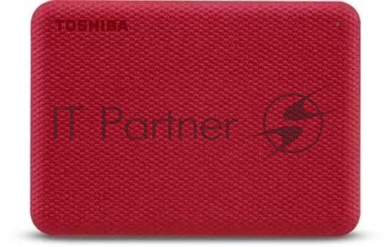 Внешний HDD 2.5" Toshiba Canvio Advance, 1TB, USB 3.2 Gen 1 Type-A, 5400 rpm, красный