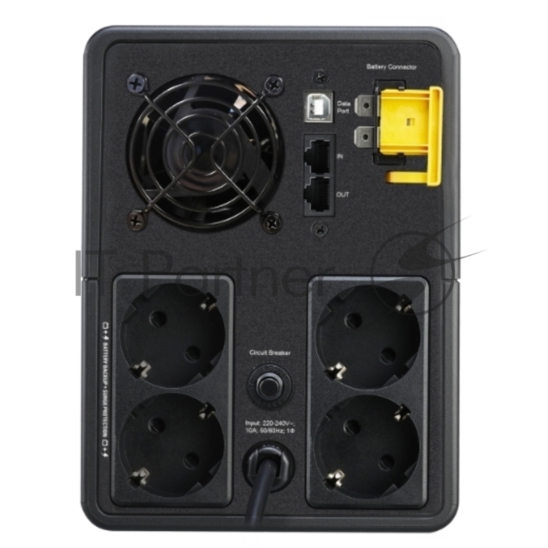 Источник бесперебойного питания APC Back-UPS BX2200MI-GR 1200Вт 2200ВА черный