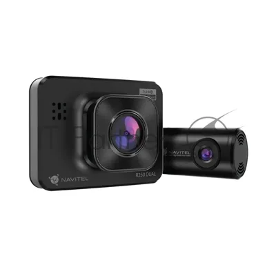 Видеорегистратор Navitel R250 DUAL DVR, 1920x1080, 2", с камерой заднего вида, G-сенсор, датчик движения