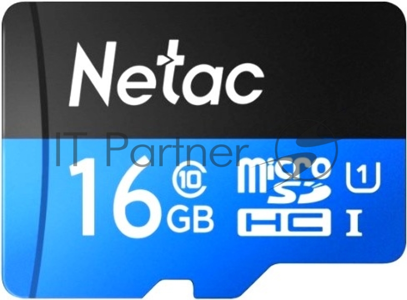 Флеш карта microSDHC 16Gb Netac P500 NT02P500STN-016G-R (с SD адаптером) 80Mb/s