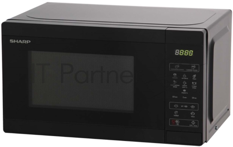 Микроволновая печь Sharp R-2800RK черный, 20 л, 800 Вт, переключатели - сенсор