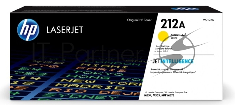 Картридж лазерный Cartridge HP 212A для CLJ Enterprise M554/M555/M578, желтый (4 500 стр.)