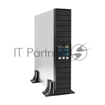 Источник бесперебойного питания ExeGate PowerExpert ULS-1000.LCD.AVR.C13.USB.RS232.SNMP.2U / 1000 ВА / 1000 Вт / 6 x IEC 320 C13