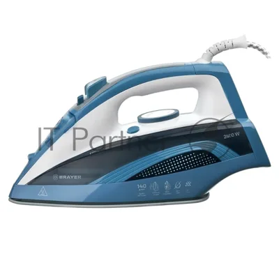 Утюг Brayer BR4002 синий/белый/черный, 2400 Вт, 25 г/мин, 140 г/мин, 360 мл