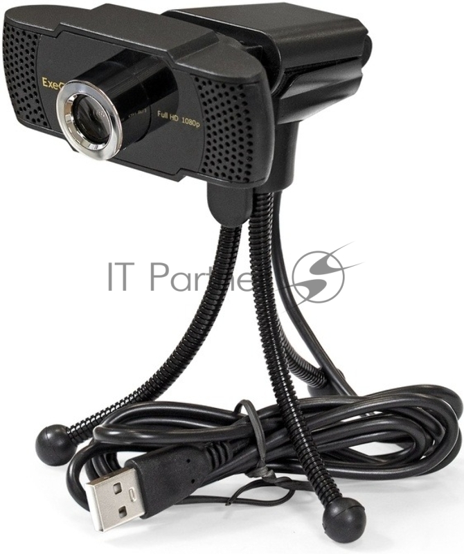 Веб-камера ExeGate BusinessPro C922 FullHD 1920x1080, 30 кадр/с, USB Type-A, микрофон (шумоподавление), универсальное крепление, штатив в комплекте
