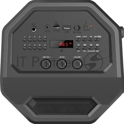 Портативная акустика Defender Rage 50 Вт Light/BT/FM/USB/LED/TWS черный
