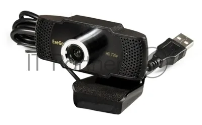 Веб-камера ExeGate BusinessPro C922 HD 1280x720, 30 кадр/с, USB Type-A, микрофон (шумоподавление), универсальное крепление, штатив в комплекте