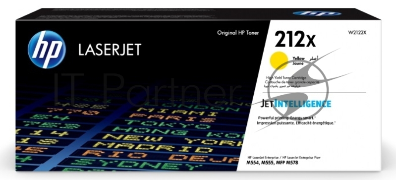 Картридж лазерный Cartridge HP 212X для CLJ Enterprise M554/M555/M578, желтый (10 000 стр.)
