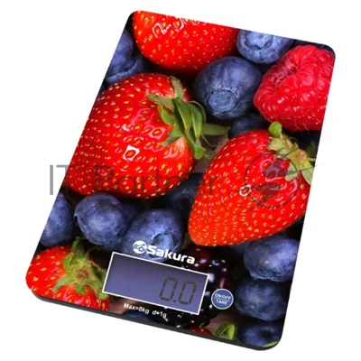 Весы кухонные Sakura SA-6075B 8кг элек ягоды