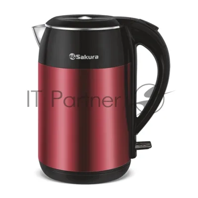 Чайник электрический Sakura SA-2154MR (1.8) красн металлик+черн