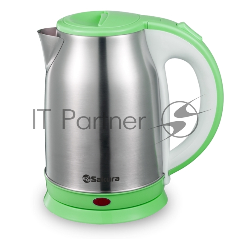 Чайник электрический Sakura SA-2147G 1.8 л, нерж+зелен д