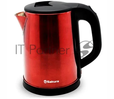 Чайник электрический Sakura SA-2149BR 2 л, красн метал+черн д