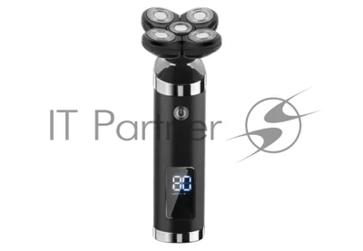 Электробритва Centek CT-2151 (черный) ротор 4D, влажное бритье, 5 плав.голов, USB, зарядка 1 час, LiIon800мAч