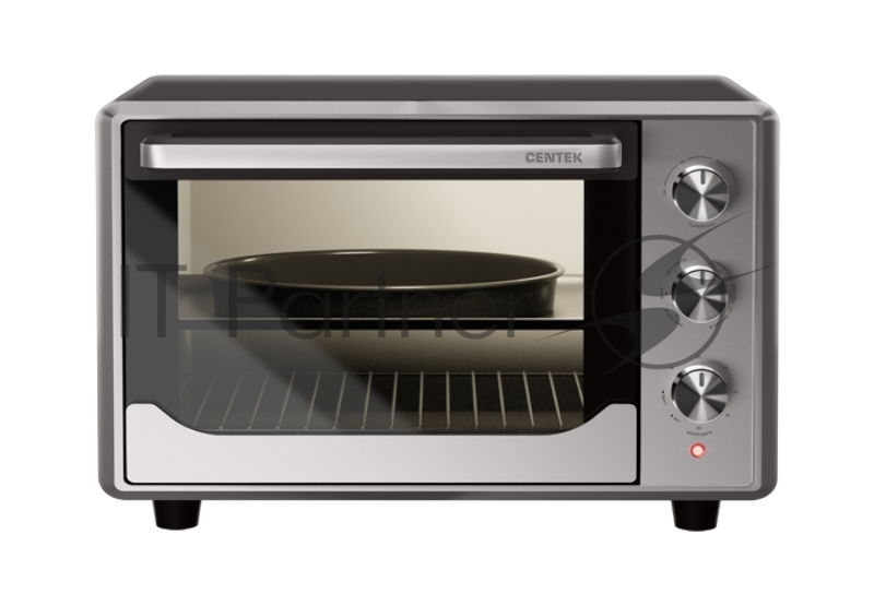 Мини-печь Centek CT-1540 Convection (сталь) 50л 2000 Вт, двойн стекло, внутр подсветка, max 320°
