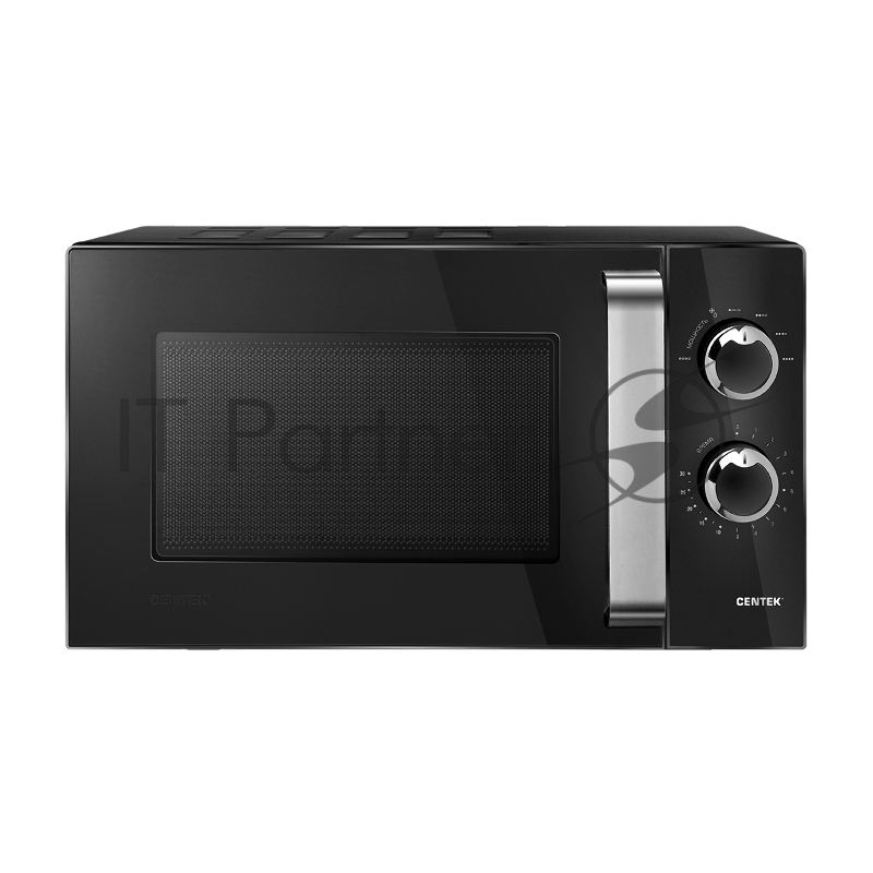 Микроволновая печь Centek CT-1570 черный, 23 л, 900 Вт, переключатели - поворотный механизм